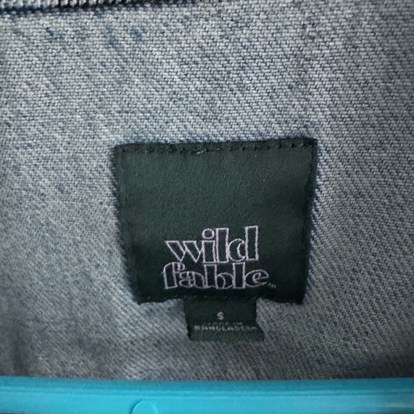 Graphic Denim Jacket with Smiley Faces - Picture 2 of 3